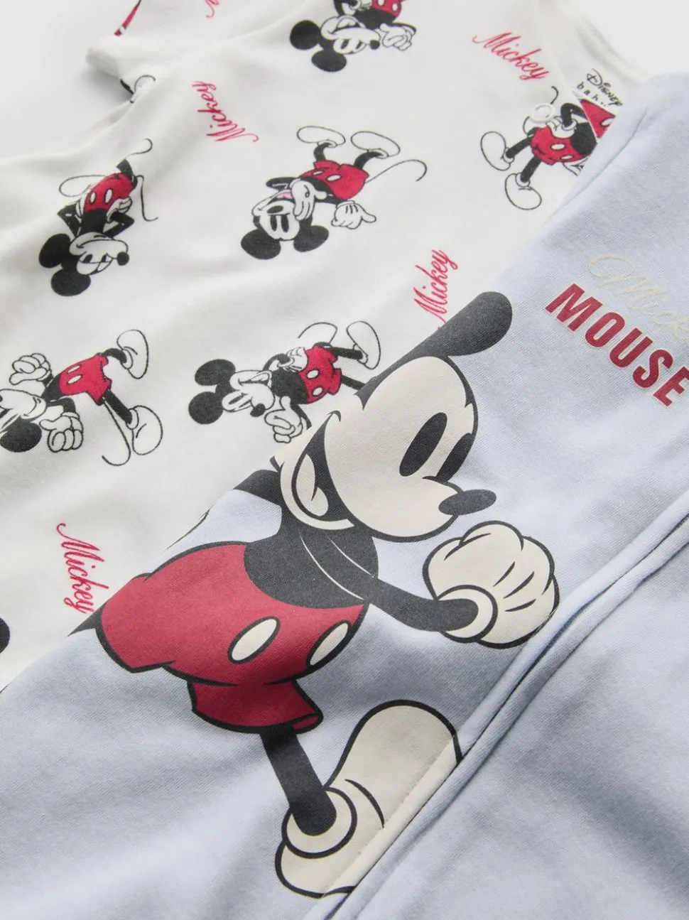 0–24 Monate | „Disney Micky Maus“ Strampler, 2er-Pack