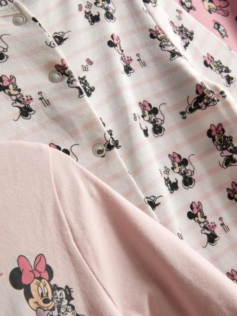 0–24 Monate | „Disney Minnie Maus“ Schlafanzüge mit Druckknöpfen, 3er-Pack