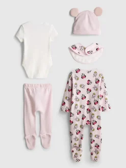 0–9 Monate | „Disney Minnie Maus“ Starterset für Neugeborene, 5-teilig