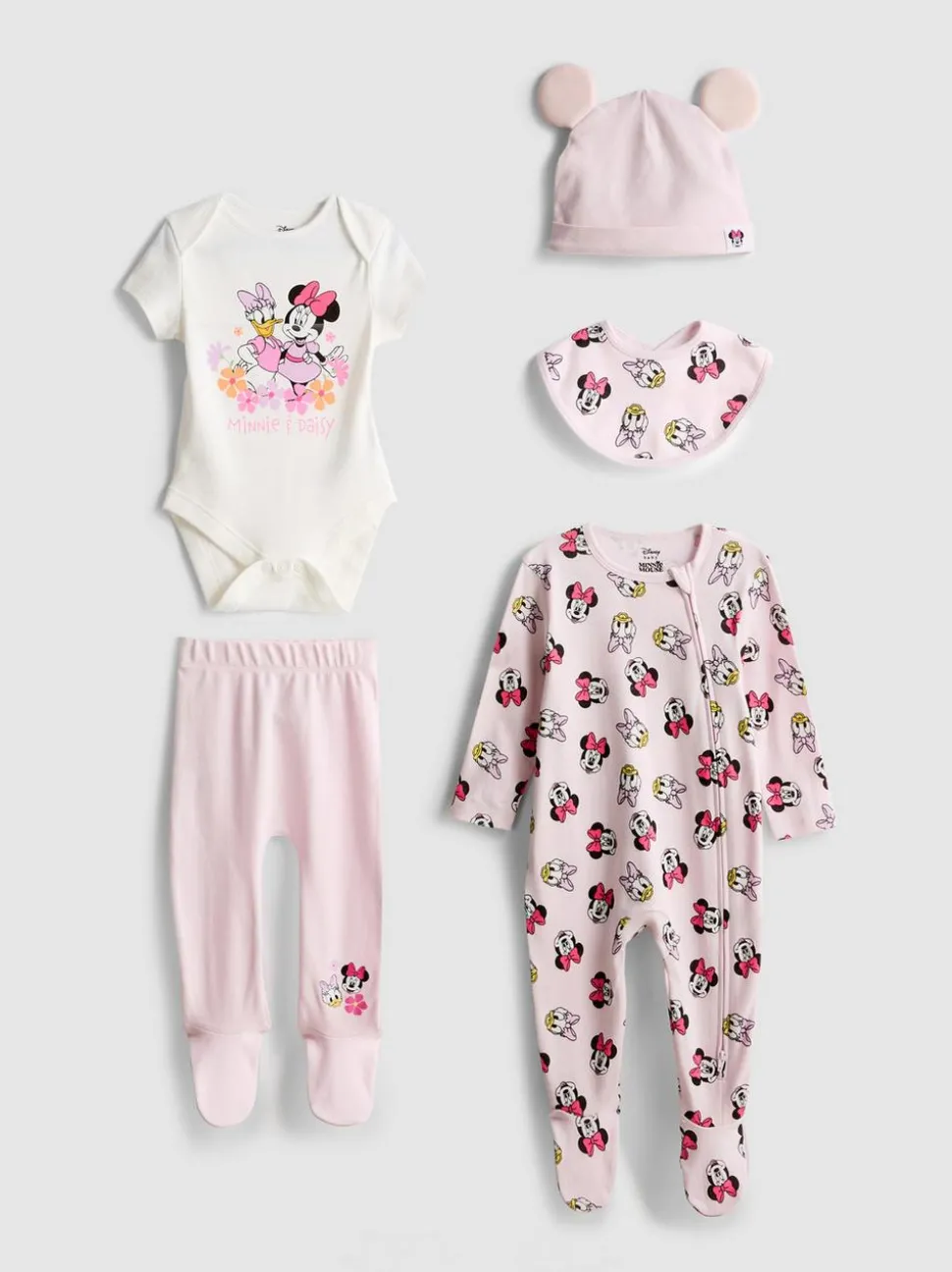 0–9 Monate | „Disney Minnie Maus“ Starterset für Neugeborene, 5-teilig