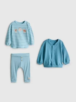 0–18 Monate | „Disney Pixar Toy Story“ T-Shirt, Leggings und Jacke für Neugeborene
