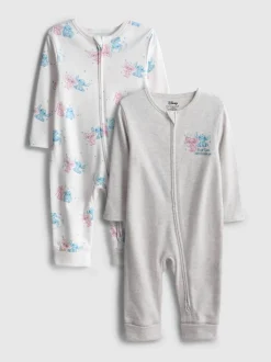 0–24 Monate | „Disney Stitch“ Babystrampler, 2er-Pack