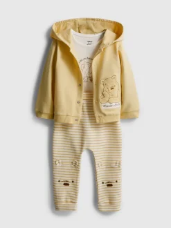 0–18 Monate | „Disney Winnie Puuh“ Bekleidungsset für Neugeborene, 3-teilig