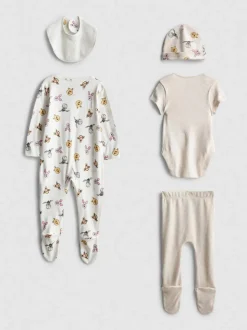 0–9 Monate | „Disney Winnie Puuh“ Set für Neugeborene, 5-teilig
