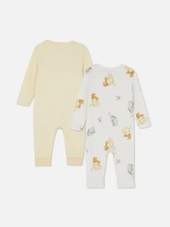 0–24 Monate | „Disney Winnie Puuh“ Strampler mit Reißverschluss, 2er-Pack