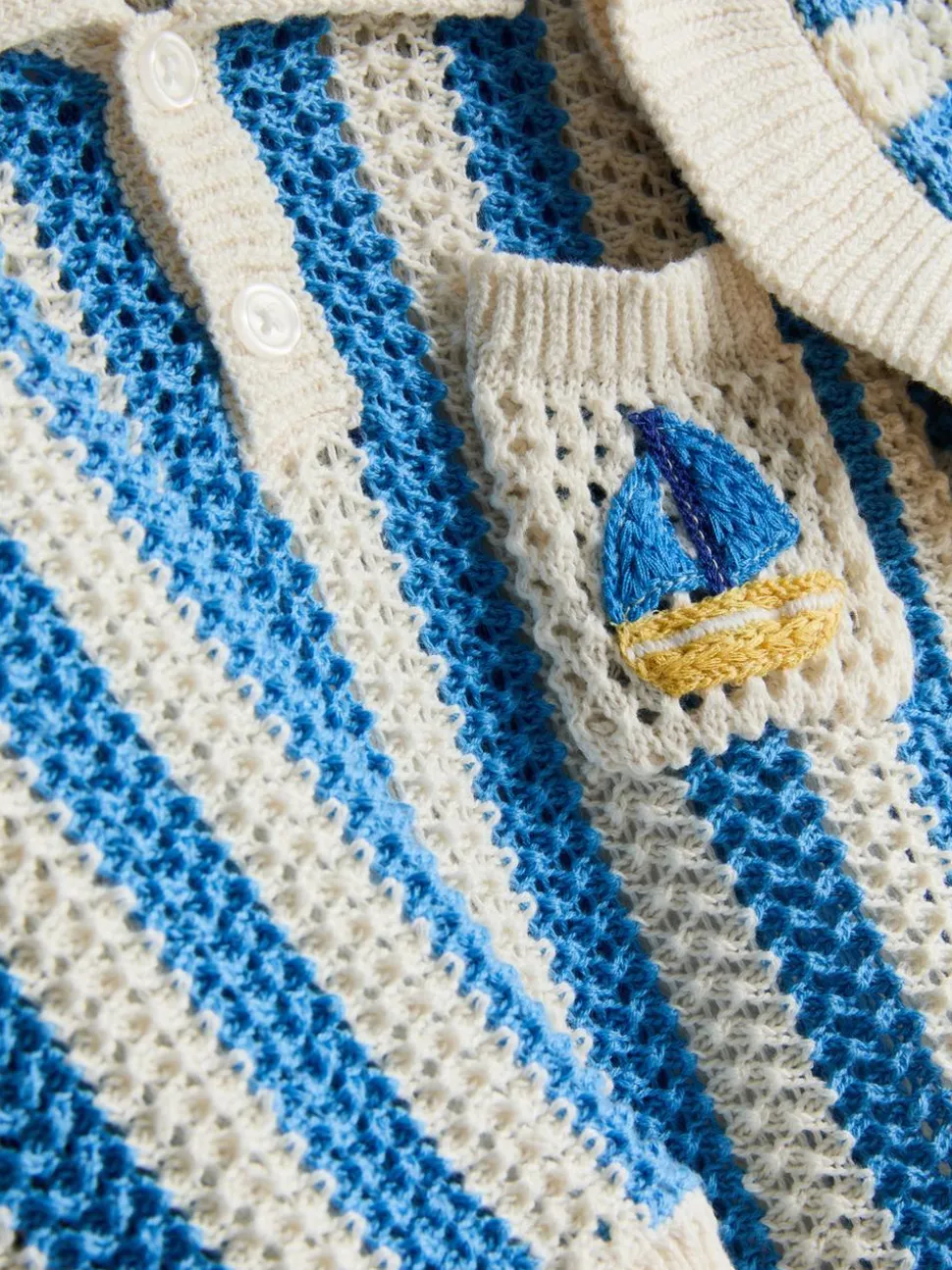 0–18 Monate | Gestreiftes Poloshirt, Shorts und Mütze für Neugeborene