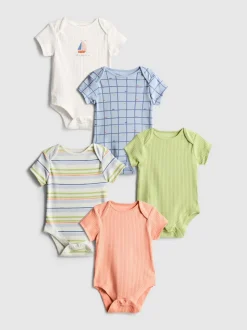 0–36 Monate | Kurzärmelige Bodys, 5er-Pack