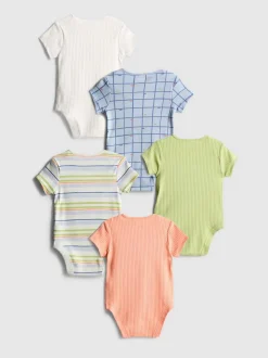 0–36 Monate | Kurzärmelige Bodys, 5er-Pack
