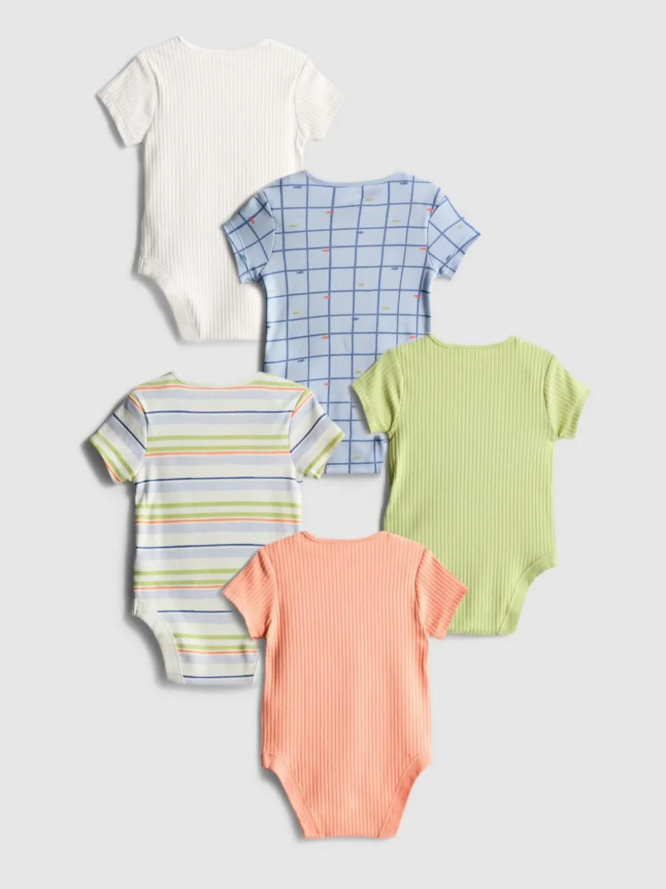0–36 Monate | Kurzärmelige Bodys, 5er-Pack