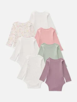 0–36 Monate | Langärmelige Bodys, 7er-Pack
