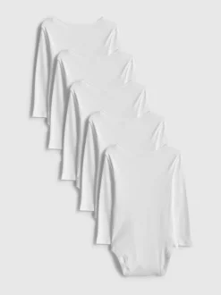 0-36 Monate | Langärmelige Bodysuits, 5er-Pack