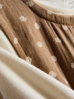 0–18 Monate | Langärmeliger Body und Latzhose im Set
