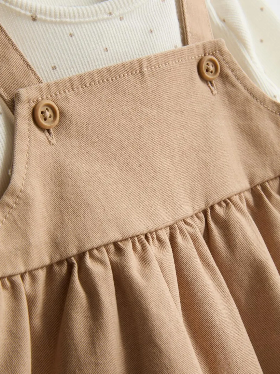 0–18 Monate | Langärmeliger Body und Trägerkleid für Neugeborene im Set