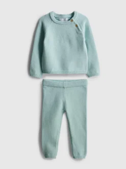 0–18 Monate | Pullover und Strickleggings für Neugeborene im Set
