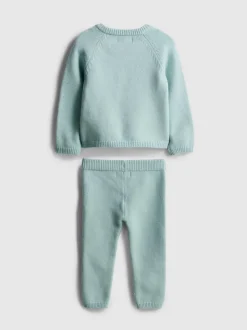 0–18 Monate | Pullover und Strickleggings für Neugeborene im Set