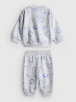0–18 Monate | Sweatshirt und Jogginghose mit Bündchen für Neugeborene