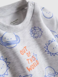 0–18 Monate | Sweatshirt und Jogginghose mit Bündchen für Neugeborene