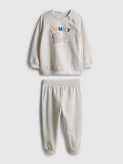 0–18 Monate | Sweatshirt und Jogginghose mit Bündchen für Neugeborene