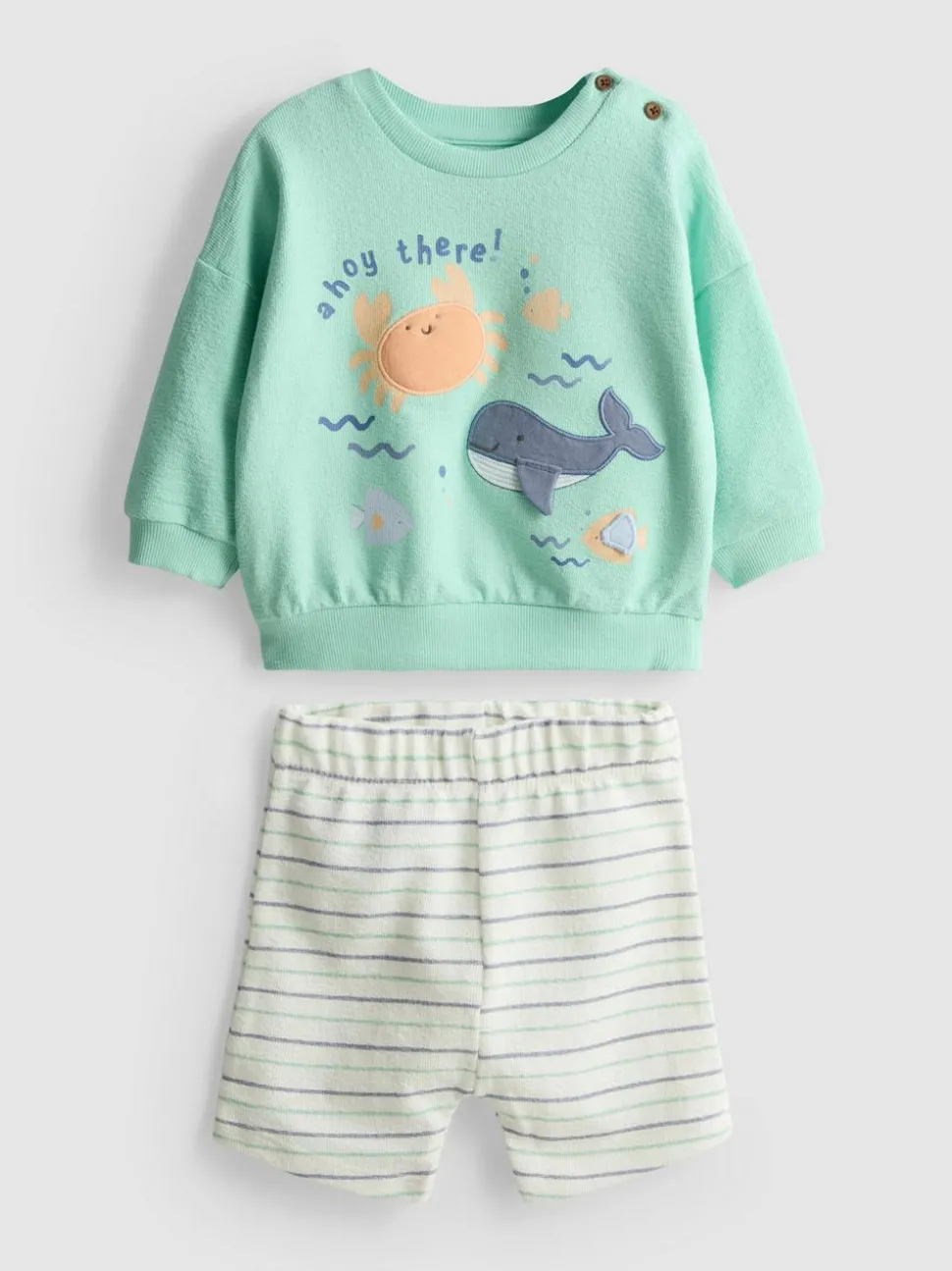 0–18 Monate | Sweatshirt und Shorts im Set für Neugeborene