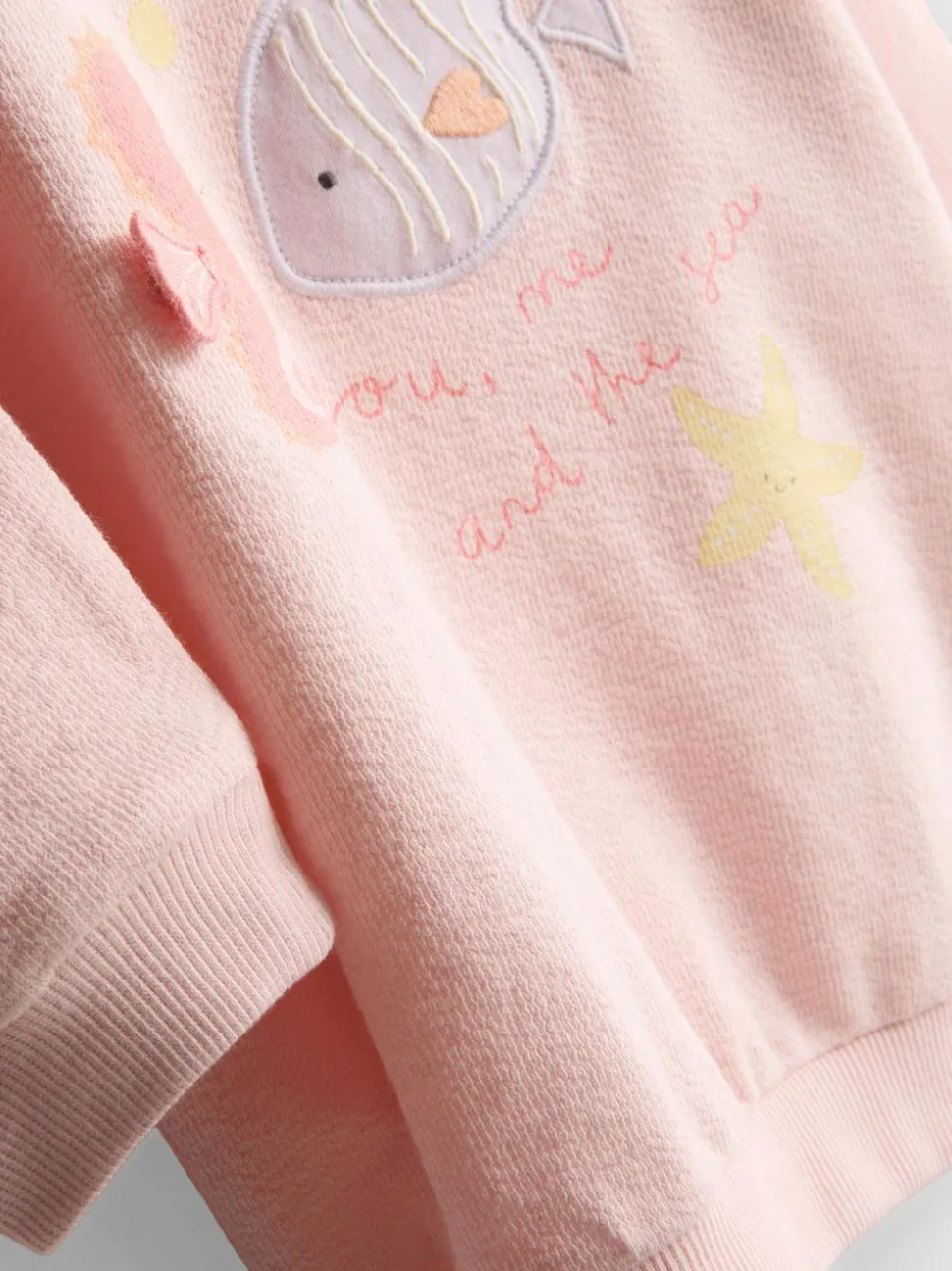 0–18 Monate | Sweatshirt und Shorts im Set für Neugeborene