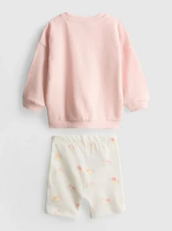 0–18 Monate | Sweatshirt und Shorts im Set für Neugeborene