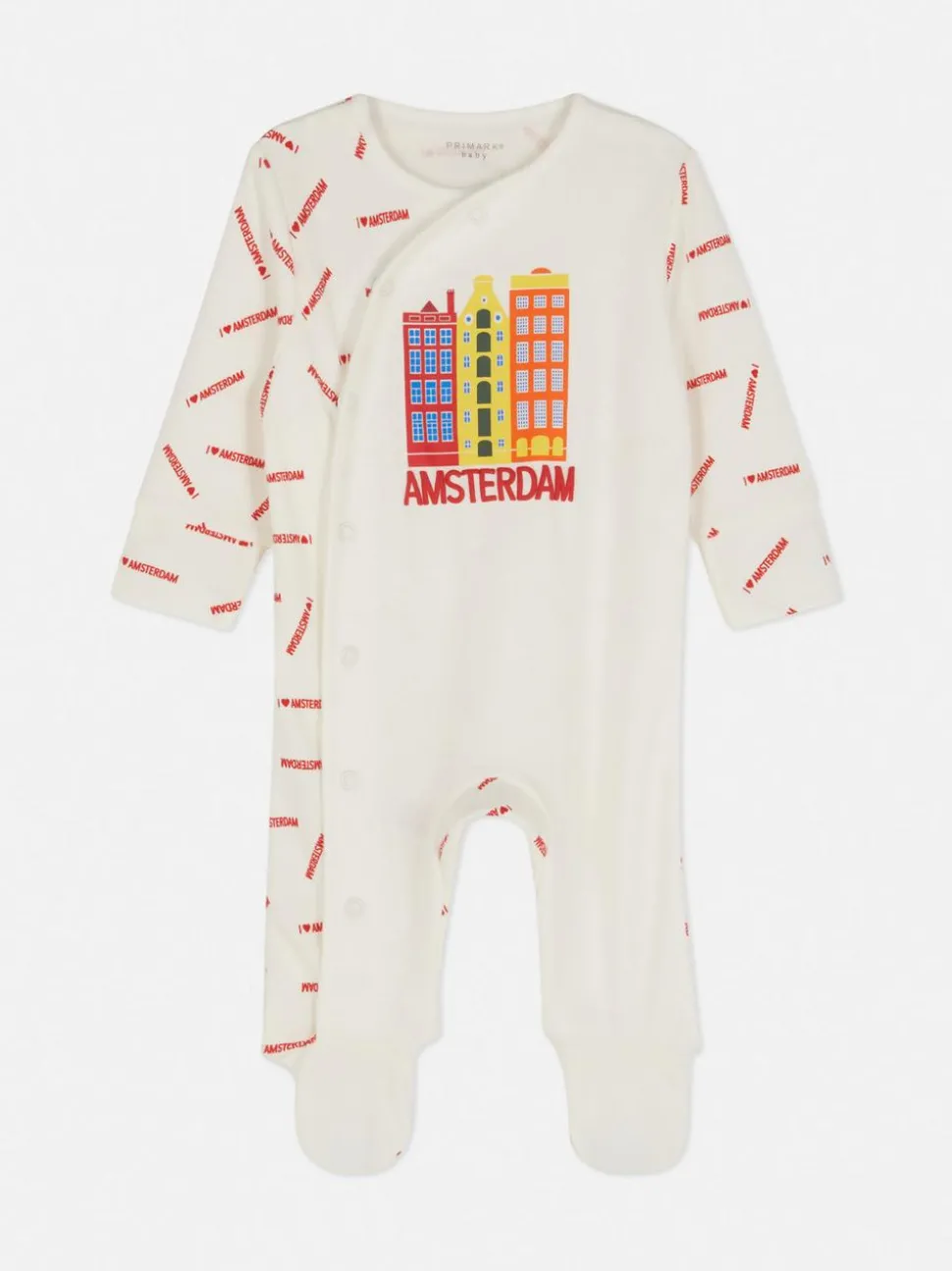 0–24 Monate | Wickelschlafanzug mit Amsterdam-Grafik