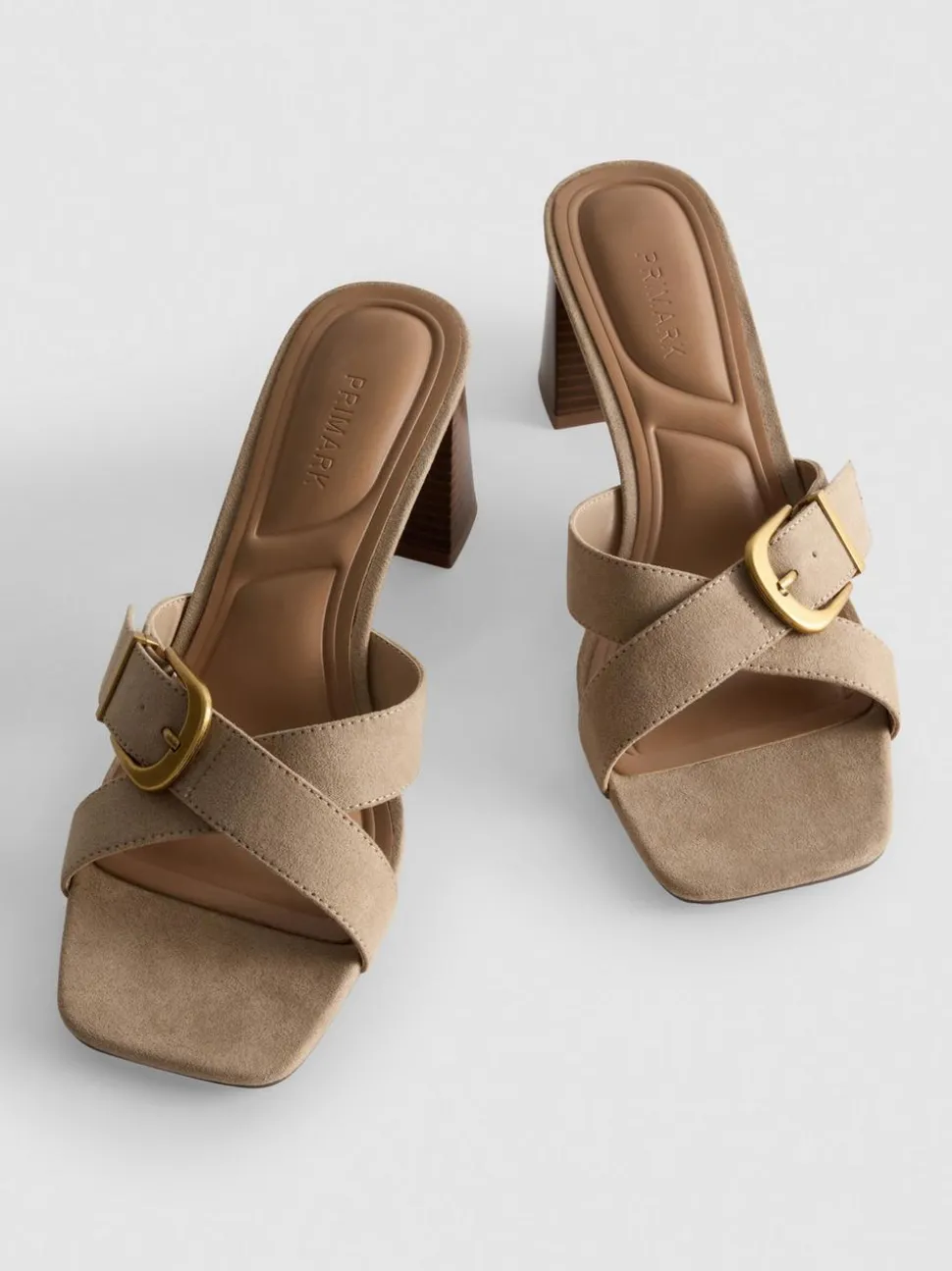 Mules mit Blockabsatz und Schnalle