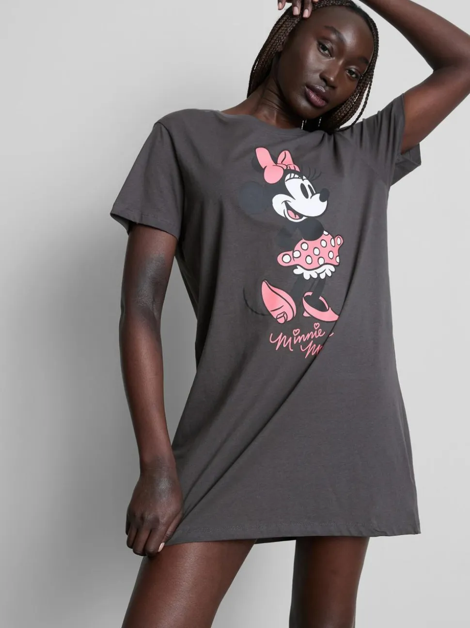 Nachthemd aus Baumwolle mit „Disney Minnie Maus“ Grafik