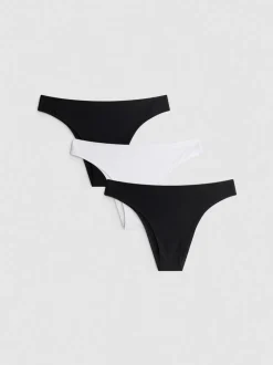 Nahtlose Brazil-Tangas, 3er-Pack