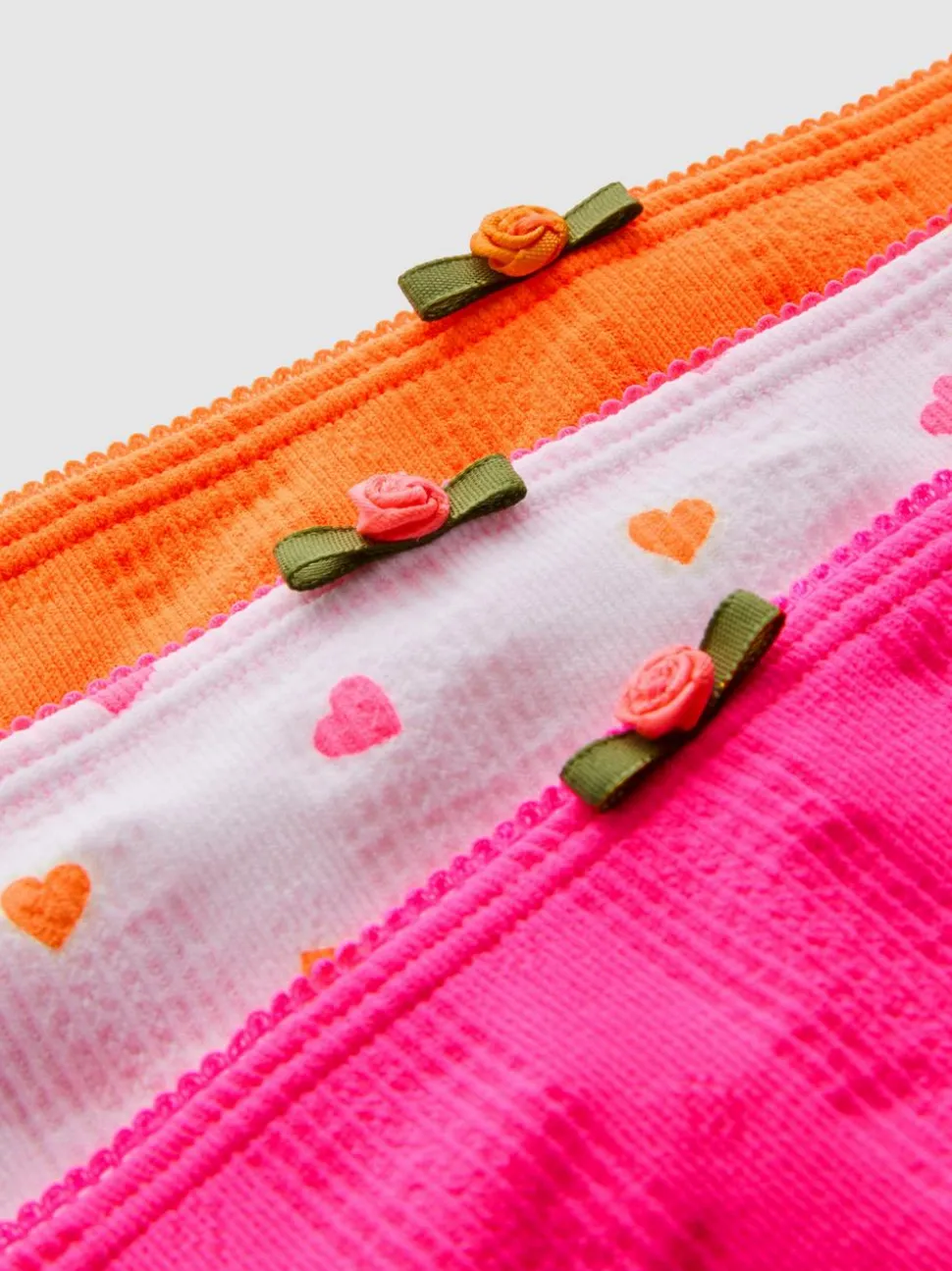 Nahtlose Pointelle-Tangas, 3er-Pack