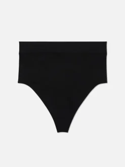 Nahtloser, figurformender Tanga mit hohem Bund