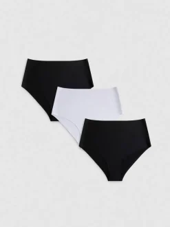 Nahtlose Slips mit hohem Bund, 3er-Pack