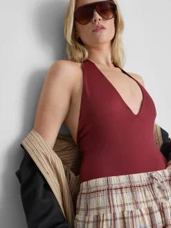 Neckholder-Body mit tiefem Dekolleté