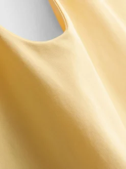 Neckholder-Top mit hohem Baumwollanteil