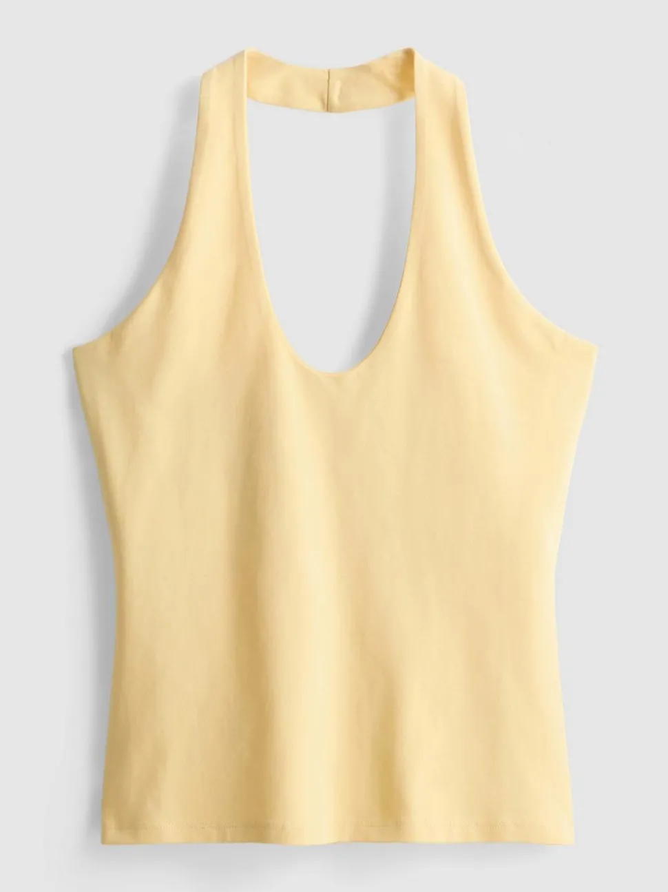Neckholder-Top mit hohem Baumwollanteil