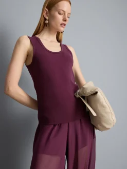 Netzstoffhose mit Bündchen