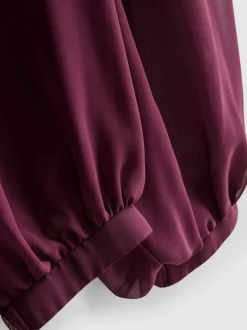 Netzstoffhose mit Bündchen