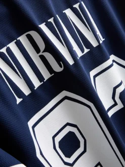 „Nirvana“ T-Shirt aus Jersey-Netzstoff