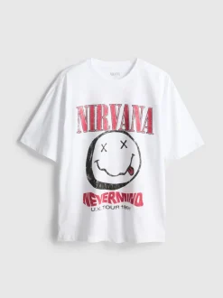 „Nirvana“ T-Shirt mit Grafik