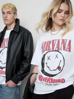„Nirvana“ T-Shirt mit Grafik