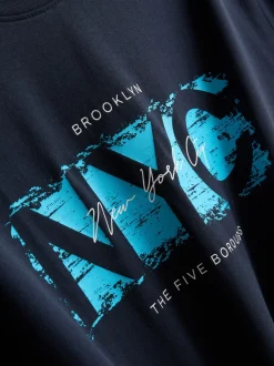 „NYC“ T-Shirt mit Grafik