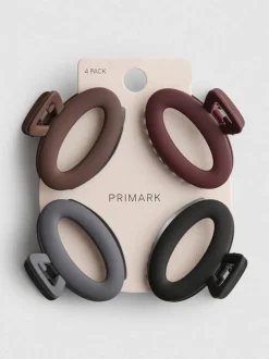 Ovale Haarklammern, 4er-Pack