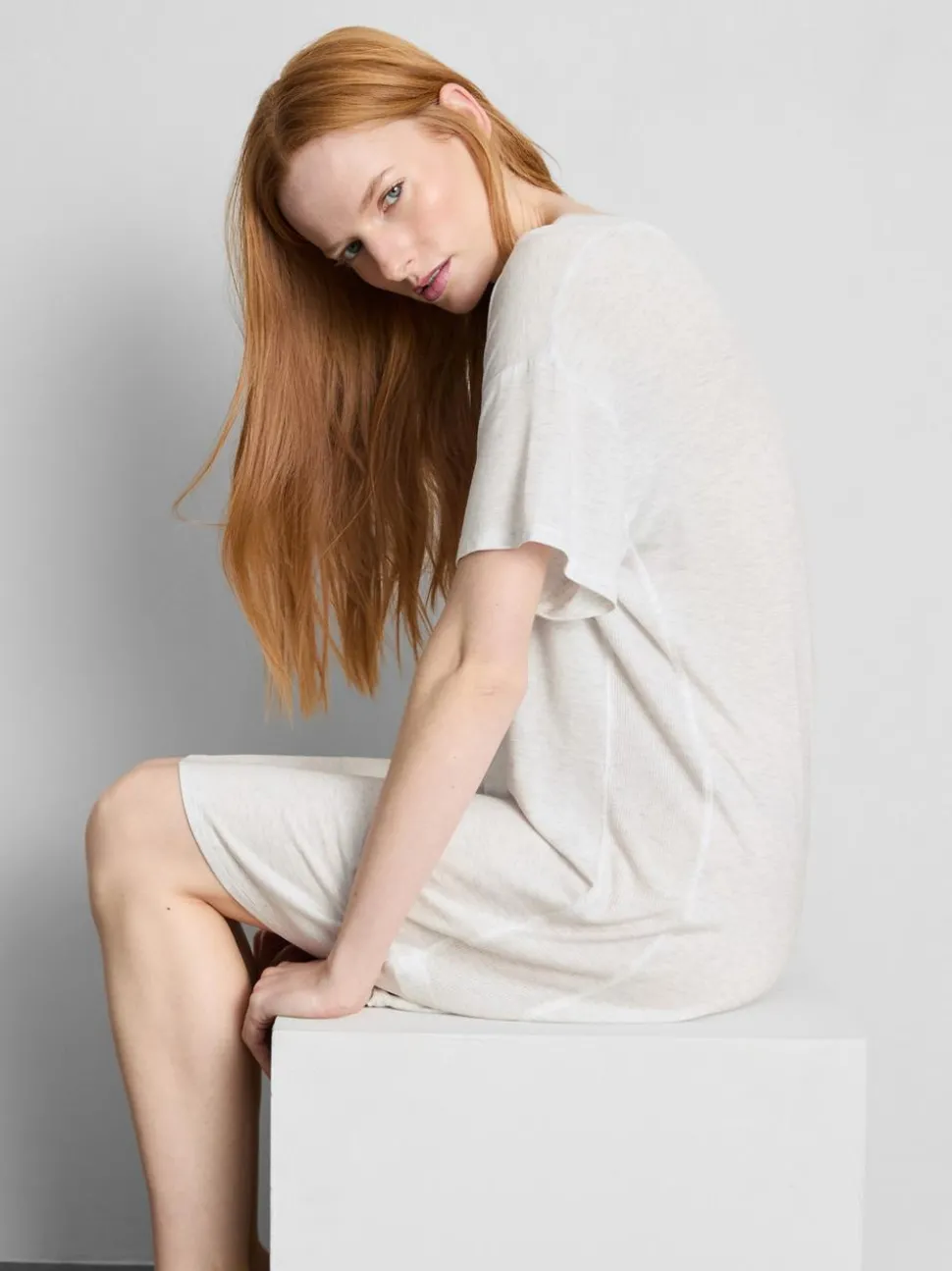 Oversized-Schlafshirt mit hohem Modalanteil
