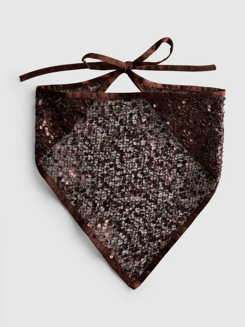 Paillettenbesetztes Bandana-Kopftuch