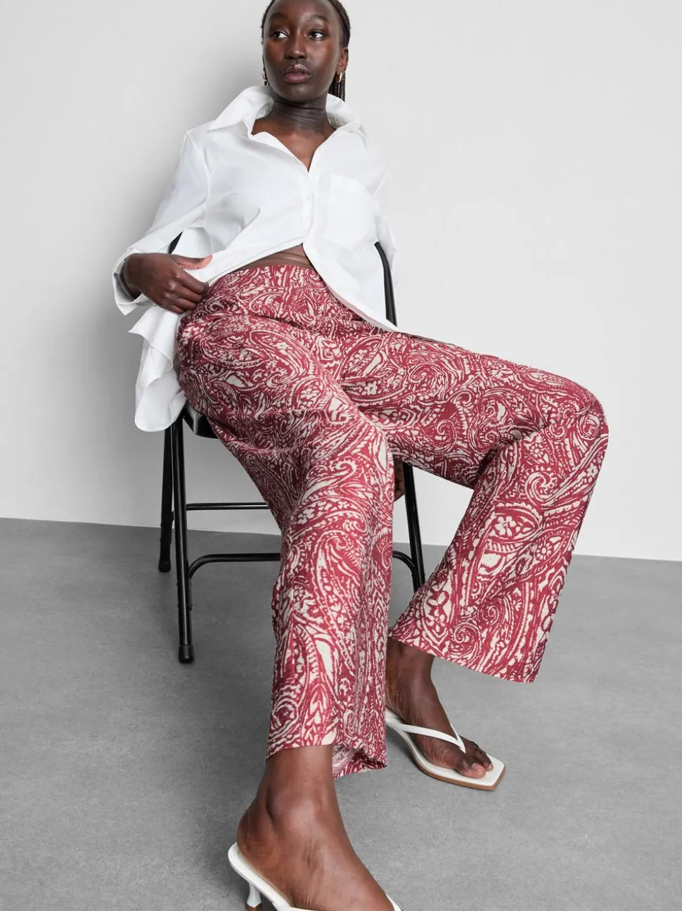 Palazzo-Hose mit Print