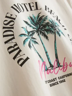 „Paradise Beach“ T-Shirt mit Grafik