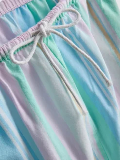 Pastellfarbene „Love To Lounge“ Schlafanzughose mit geradem Bein