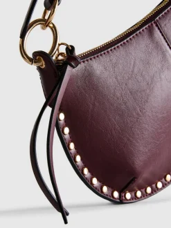 „Paula Echevarría“ Kunstleder-Schultertasche mit Nieten