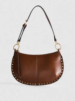 „Paula Echevarría“ Kunstleder-Schultertasche mit Nieten
