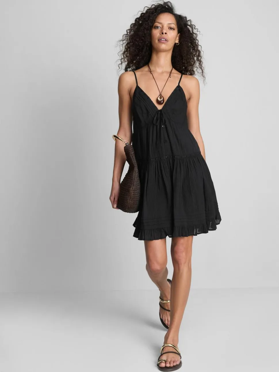 „Paula Echevarría“ Minikleid mit Spitzenbesatz und Rüschen